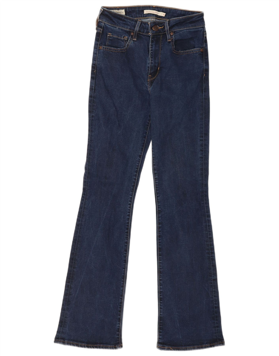 Levi's Womens 725 Bootcut Jeans W25 L30 Blue Lyocell