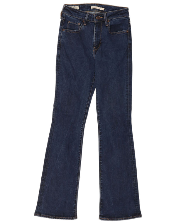 Levi's Womens 725 Bootcut Jeans W25 L30 Blue Lyocell