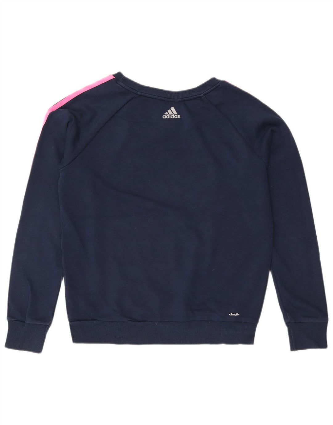 Γυναικεία φούτερ Adidas Climalite Graphic Jumper UK 12/14 Medium Navy Blue