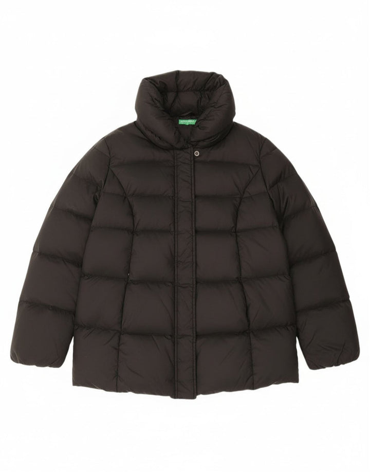 Γυναικείο μπουφάν Benetton Oversized με επένδυση UK 6 XS Μαύρο Πολυαμίδιο