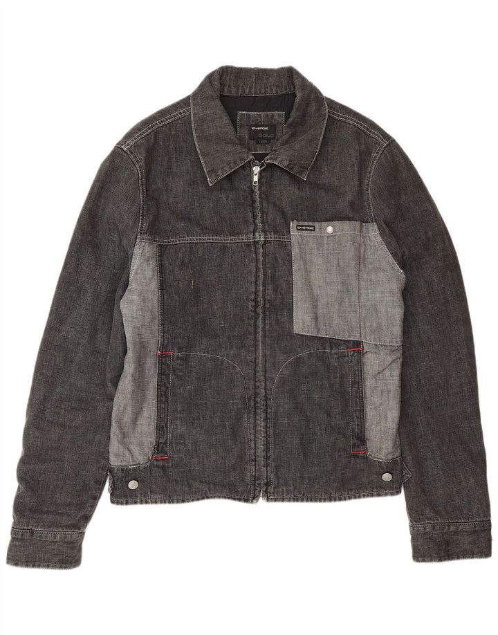 Ανδρικό τζιν μπουφάν Energie UK 40 Large Grey Colourblock Βαμβακερό
