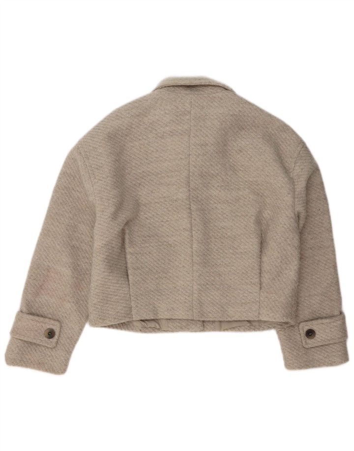 ZARA Γυναικείο Bomber Jacket UK 14 Medium Beige