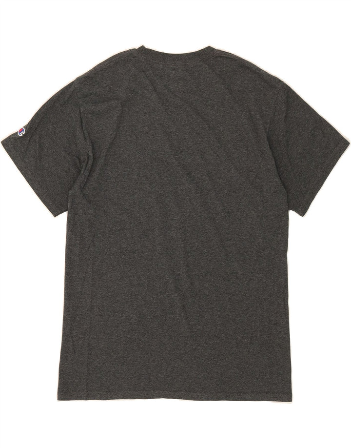 CHAMPION Mens Graphic T-Shirt Top Medium Grey Cotton Vintage Champion and Second-Hand Champion from Messina Hembry 