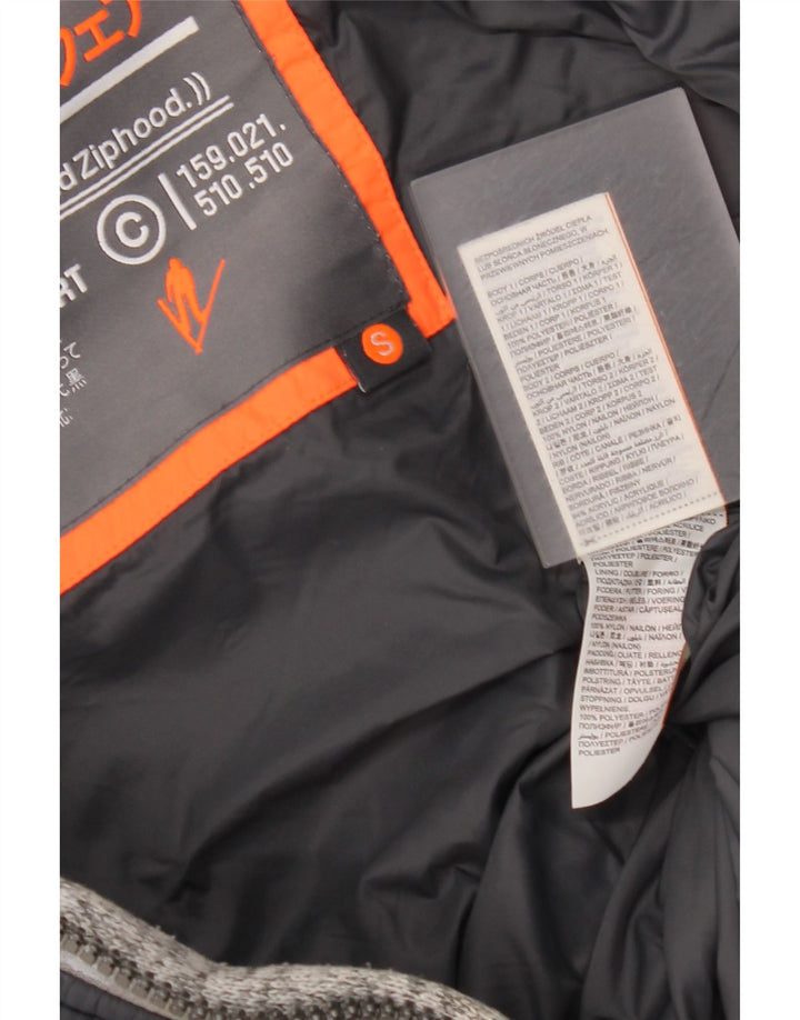 Superdry Ανδρικό μπουφάν με κουκούλα UK 36 Small Black Colorblock Πολυεστέρας