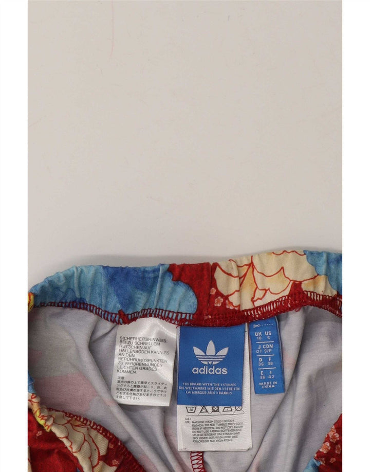 Γυναικείο κολάν Adidas UK 10 Small Red Floral Polyester