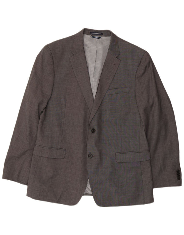 Tommy Hilfiger Ανδρικό σακάκι σακάκι με 2 κουμπιά UK 38 Medium Grey Wool