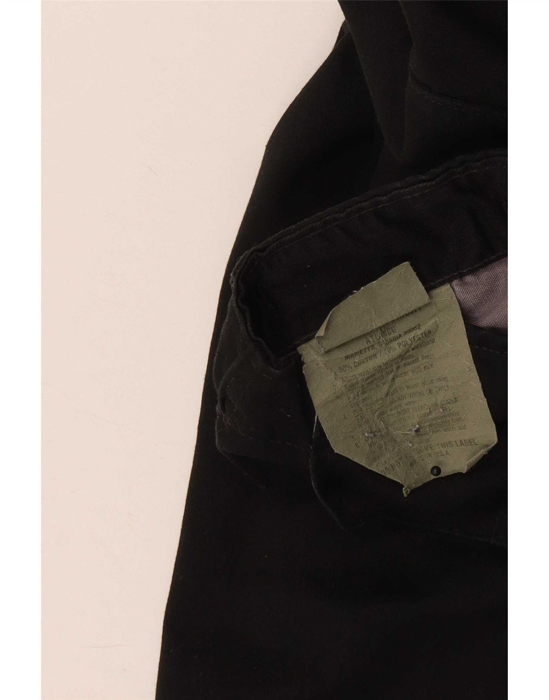 Vintage γυναικείο κανονικό παντελόνι Cargo Small W28 L30 μαύρο βαμβακερό