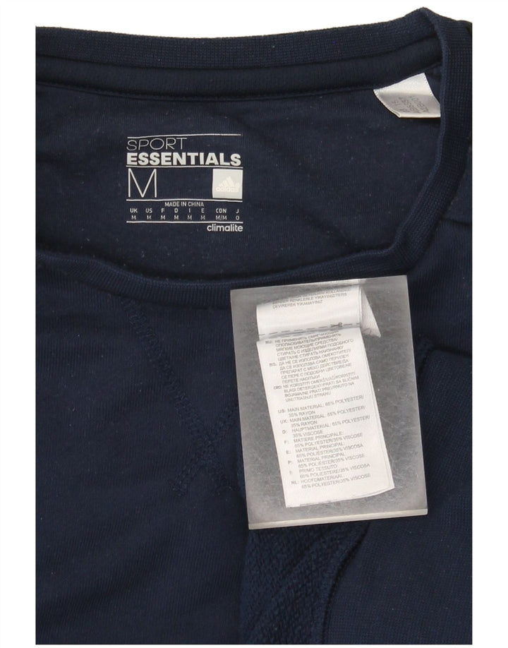 Adidas Ανδρικό Φούτερ Climalite Jumper Medium Navy Blue Polyester
