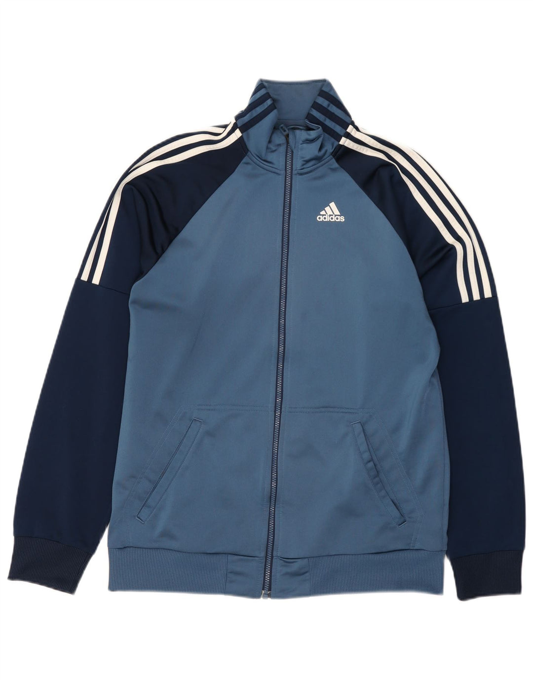 Ανδρική φόρμα Adidas Top Jacket UK 42/44 Medium Blue Colorblock Polyester
