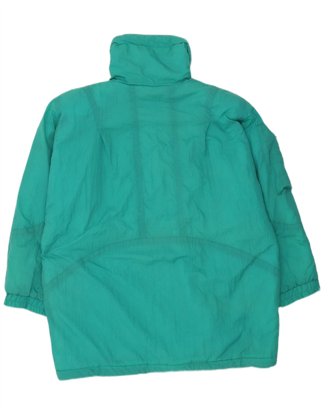 Vintage γυναικείο υπερμεγέθη παλτό EU 46 XL Green Nylon
