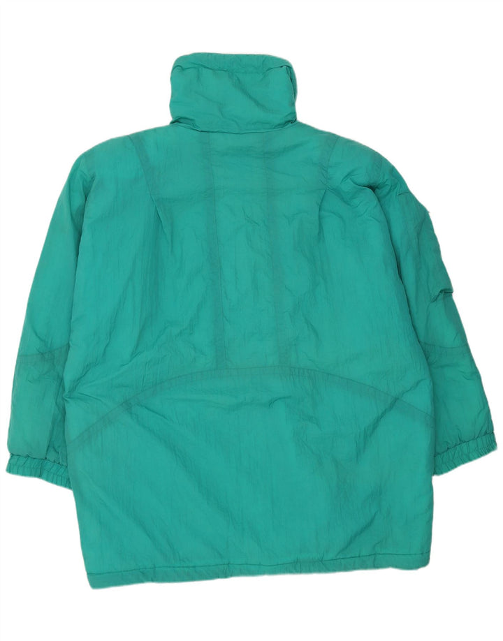 Vintage γυναικείο υπερμεγέθη παλτό EU 46 XL Green Nylon