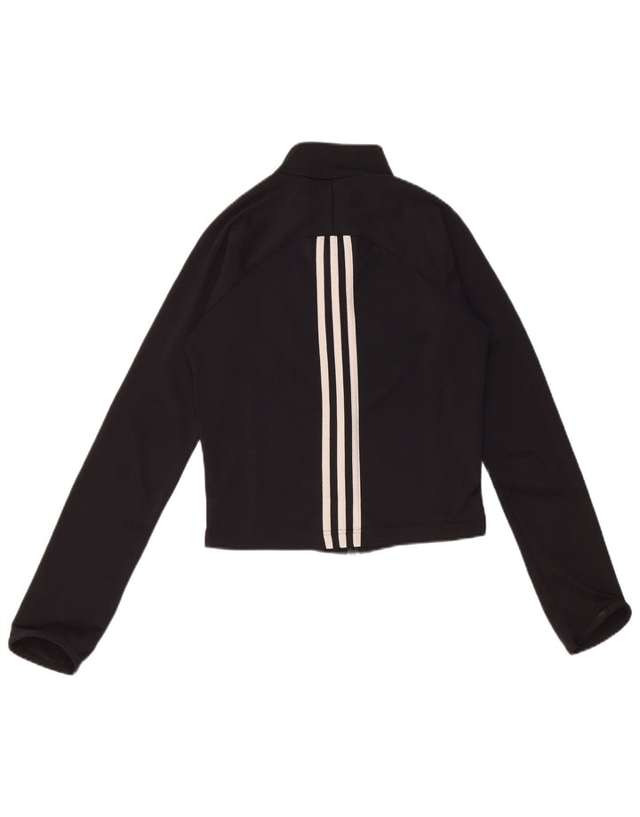 Adidas Γυναικεία φόρμα Crop Top Jacket UK 10 Small Black Polyester