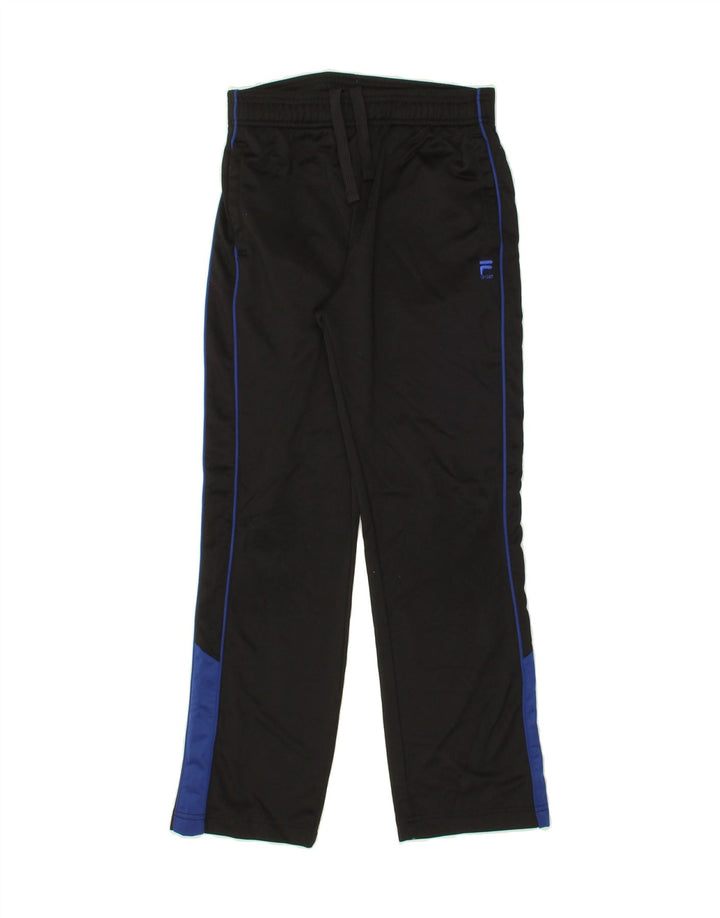 FILA Boys Tracksuit Trousers 10-11 Years Medium Black Colourblock Vintage Fila and Second-Hand Fila from Messina Hembry 