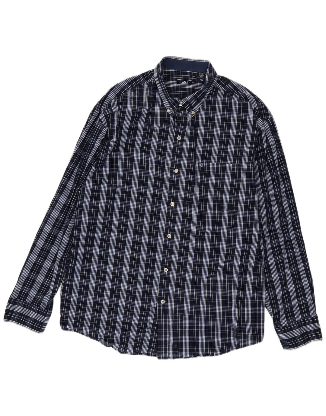Ανδρικό πουκάμισο IZOD XL Navy Blue Check Cotton