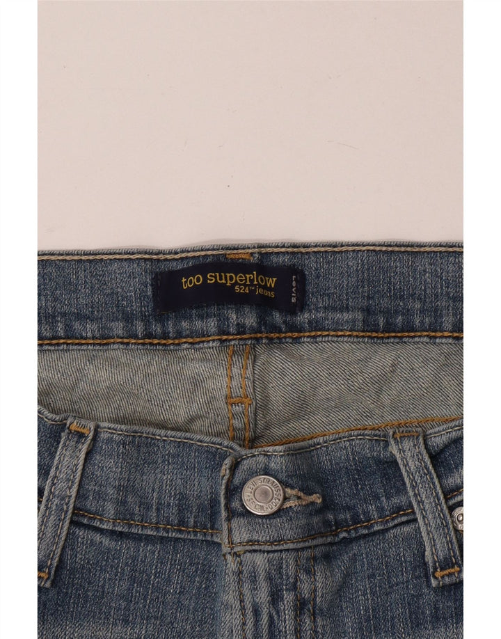 Levi's Womens 524 Super Low Capri Jeans W32 L23 Blue
