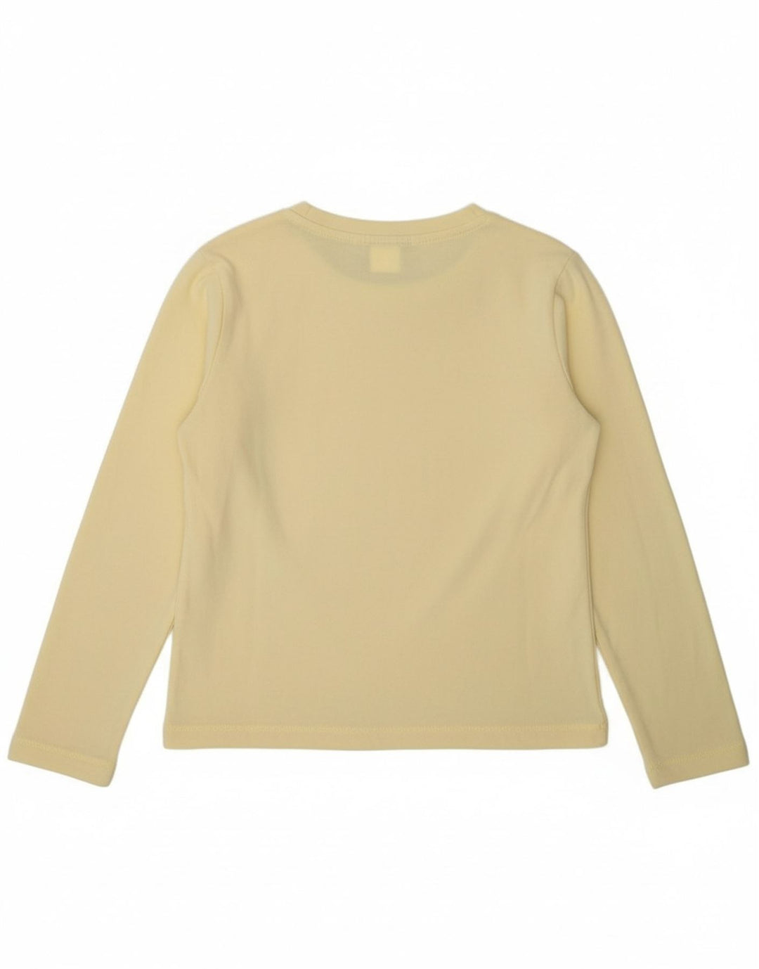 CHAMPION Womens Graphic Fleece Jumper UK 12 Medium Yellow Polyester
