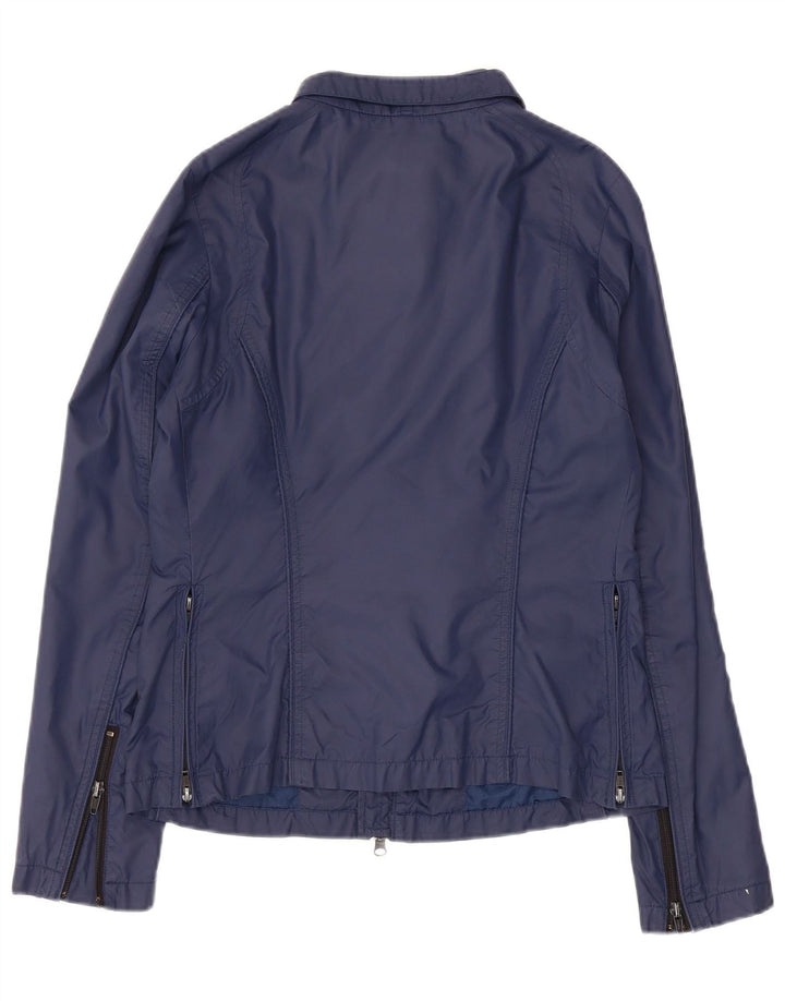 Blauer Γυναικείο Bomber Jacket UK 12 Medium Navy Blue Polyamide