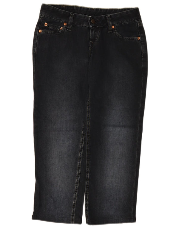 Levi's Womens 557 Low Waist Capri Jeans W25 L22 Μαύρο βαμβακερό
