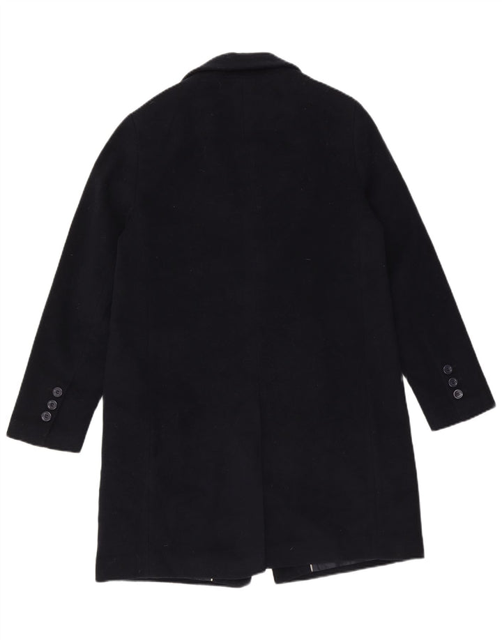 Zara Γυναικείο Πανωφόρι UK 12 Medium Navy Blue Wool