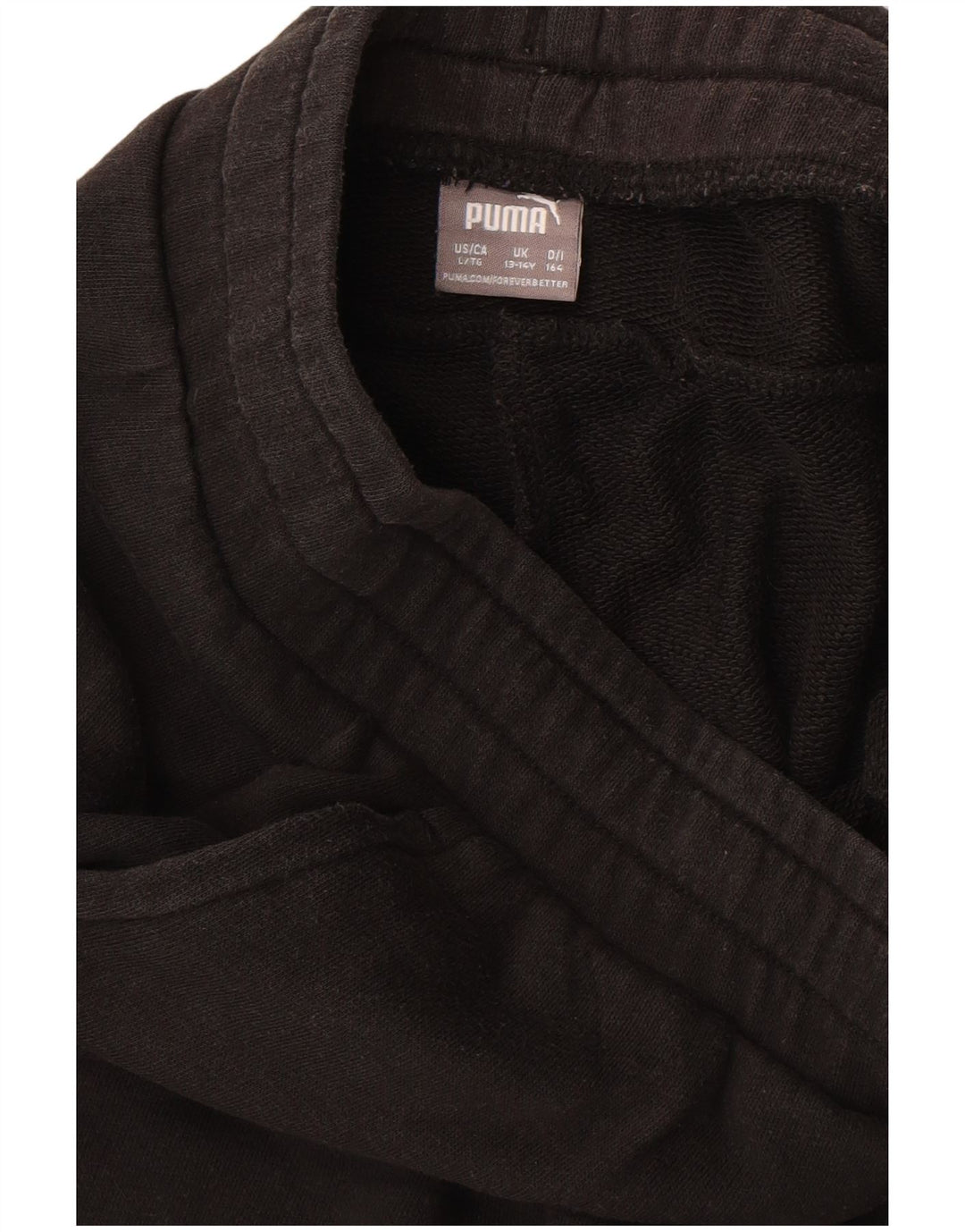 Puma Boys Tracksuit Trousers Joggers 13-14 Years Μαύρο