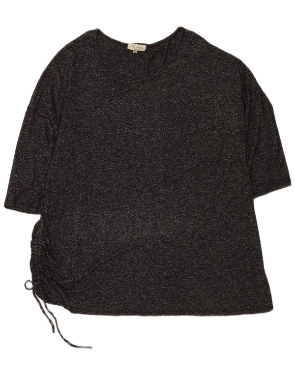 Marks & Spencer Γυναικείο φόρεμα αυτόγραφο 3/4 Sleeve Shift UK 20 2XL Γκρι