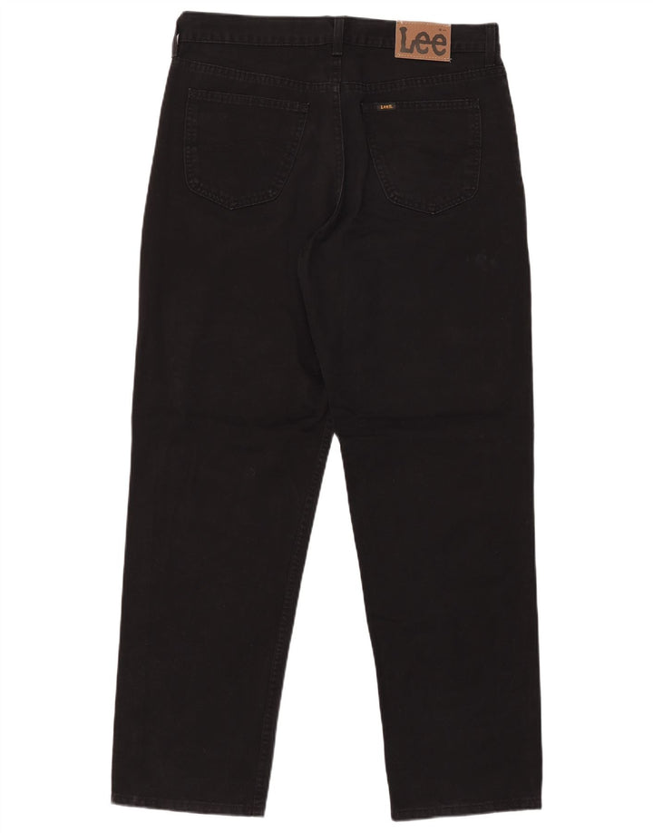 Lee Mens Kansas Straight Jeans W36 L32 Μαύρο βαμβακερό