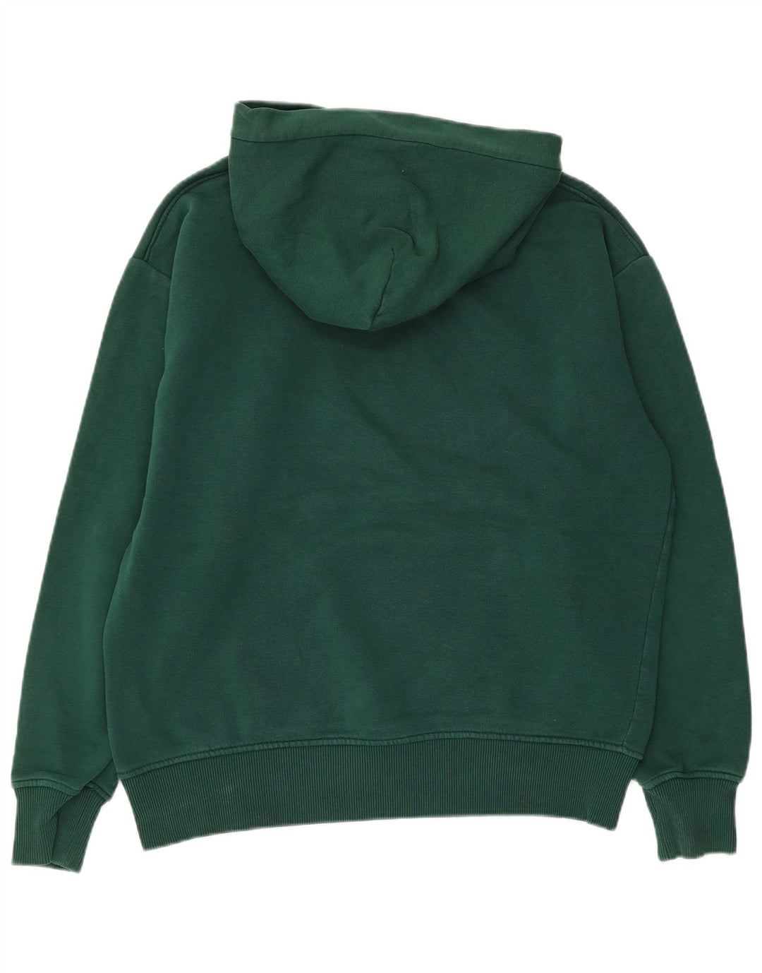 Zara Ανδρικό Hoodie Jumper Μεσαίο πράσινο βαμβακερό