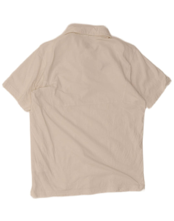 Puma Mens Polo Shirt Medium White Cotton