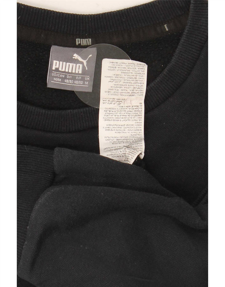 Ανδρικό γραφικό φούτερ Puma Jumper Μεσαίο μαύρο βαμβακερό