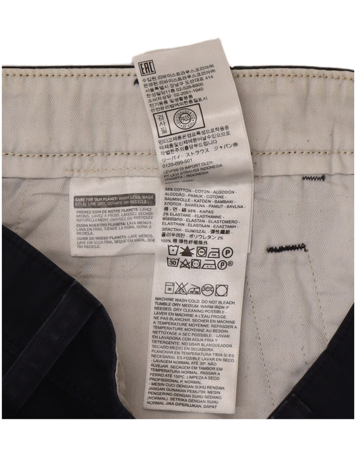 Ανδρικό τσίνο σορτς Levi's Standard W31 από βαμβακερό μεσαίο ναυτικό μπλε