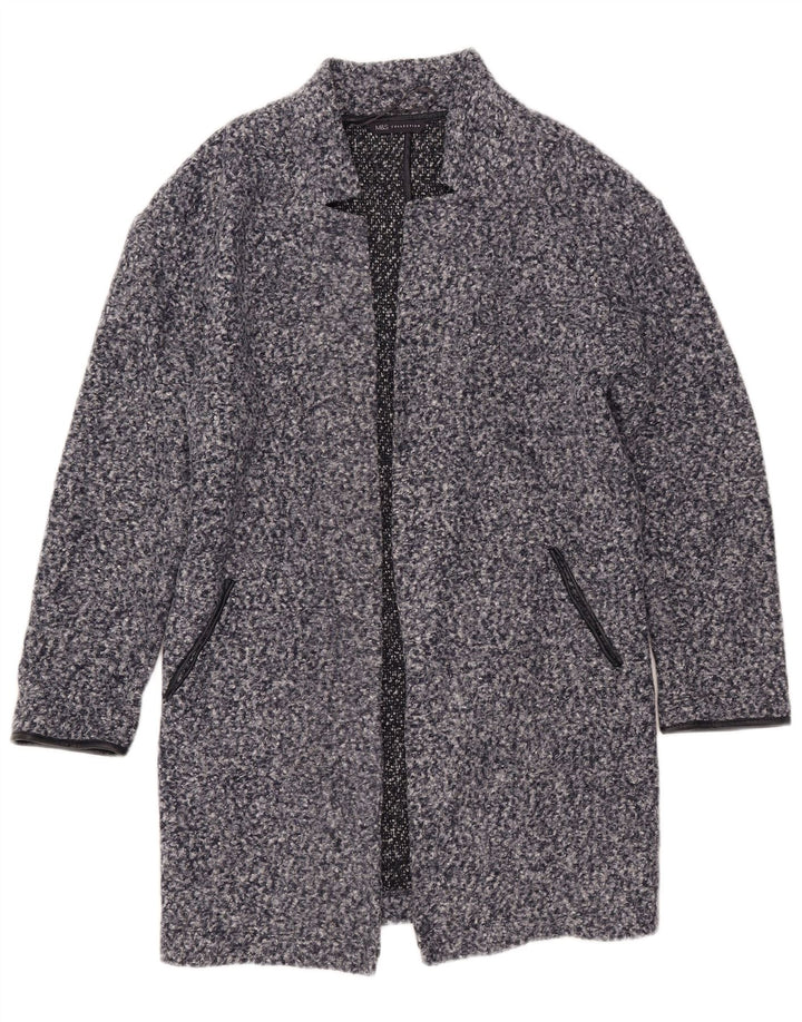 Marks & Spencer Γυναικείο παλτό UK 8 Small Navy Blue Flecked Polyester
