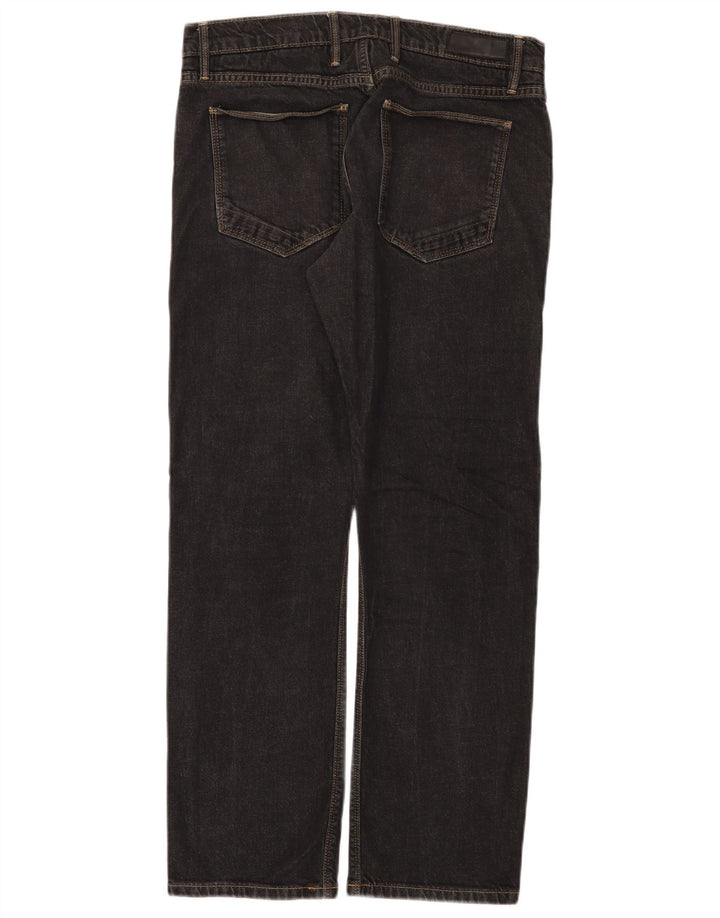 Marks & Spencer Ανδρικό Autograph Slim Jeans W34 L31 Μαύρο βαμβακερό