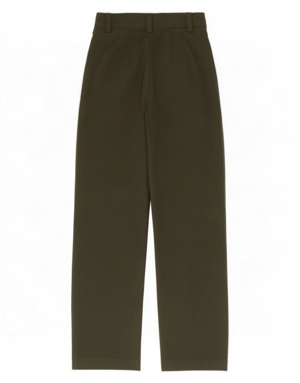 Zara Γυναικείο Tapered Casual Παντελόνι XS W24 L32 Khaki Polyester