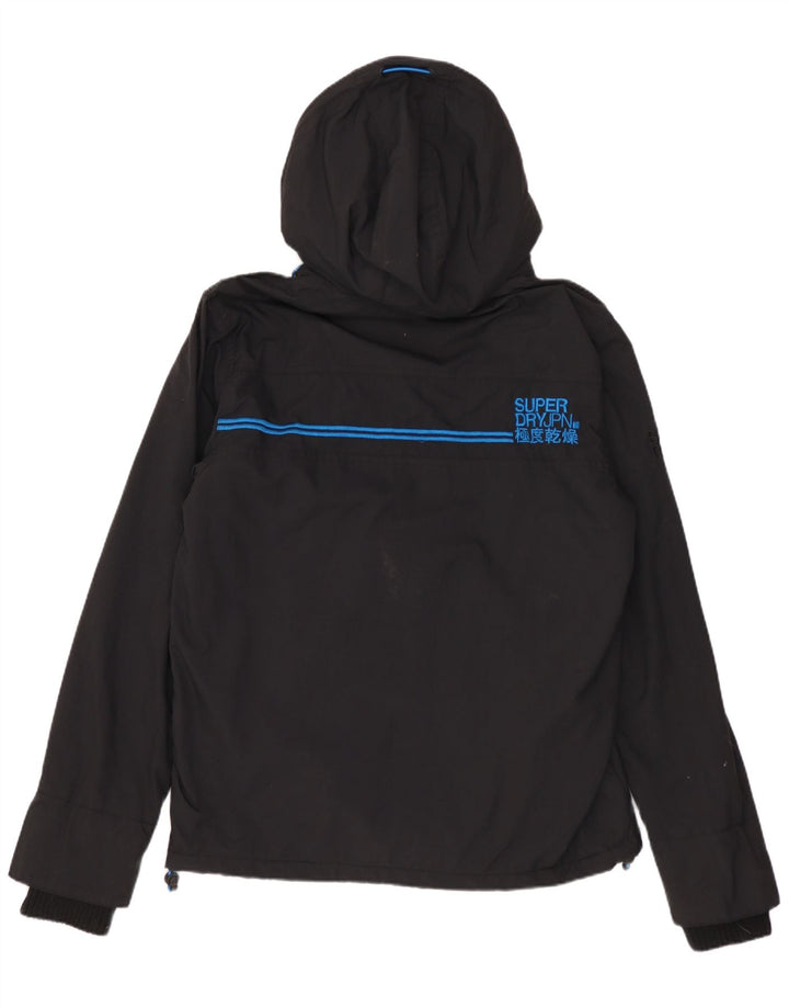 Ανδρικό μπουφάν Windcheater με κουκούλα Superdry UK 36 Small Black