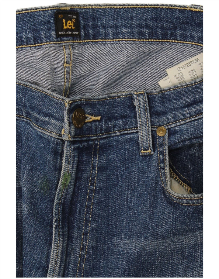 Lee Mens Luke Slim Jeans W36 L32 Blue Cotton