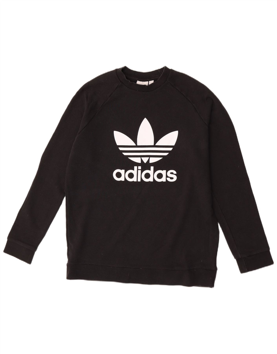 Ανδρικό γραφικό φούτερ Adidas Jumper μεγάλο μαύρο βαμβακερό