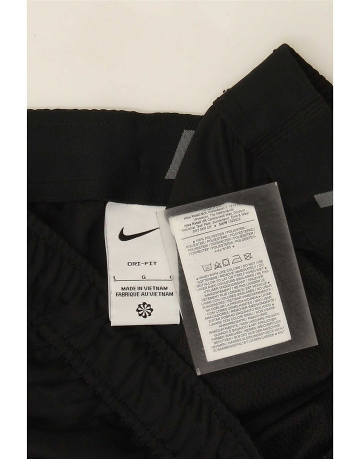 Ανδρικό αθλητικό σορτς Nike Dri Fit, μεγάλο μαύρο πολυεστέρα