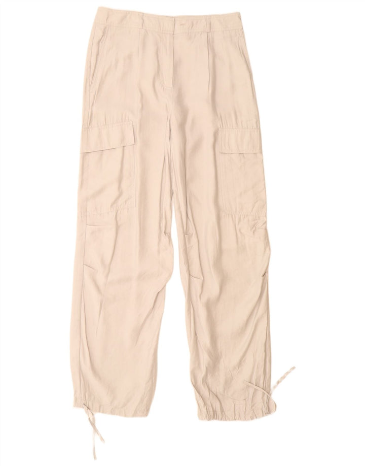 Marks & Spencer Womens Joggers Cargo Παντελόνι UK 12 Medium W30 L32 Grey