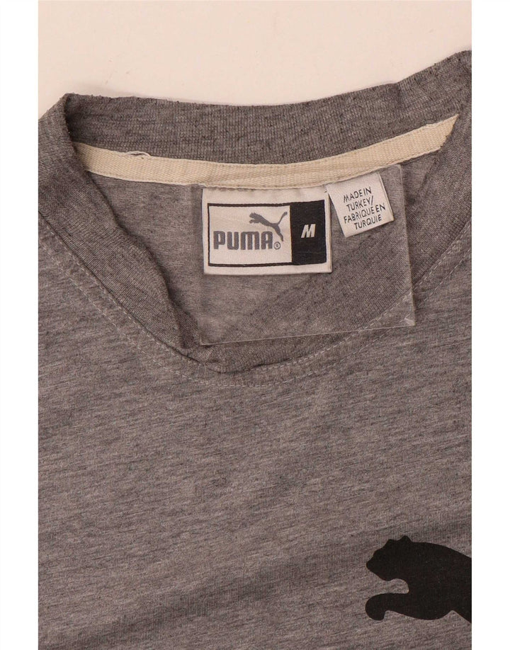 Ανδρικό γραφικό μπλουζάκι Puma Top Medium Grey Flecked