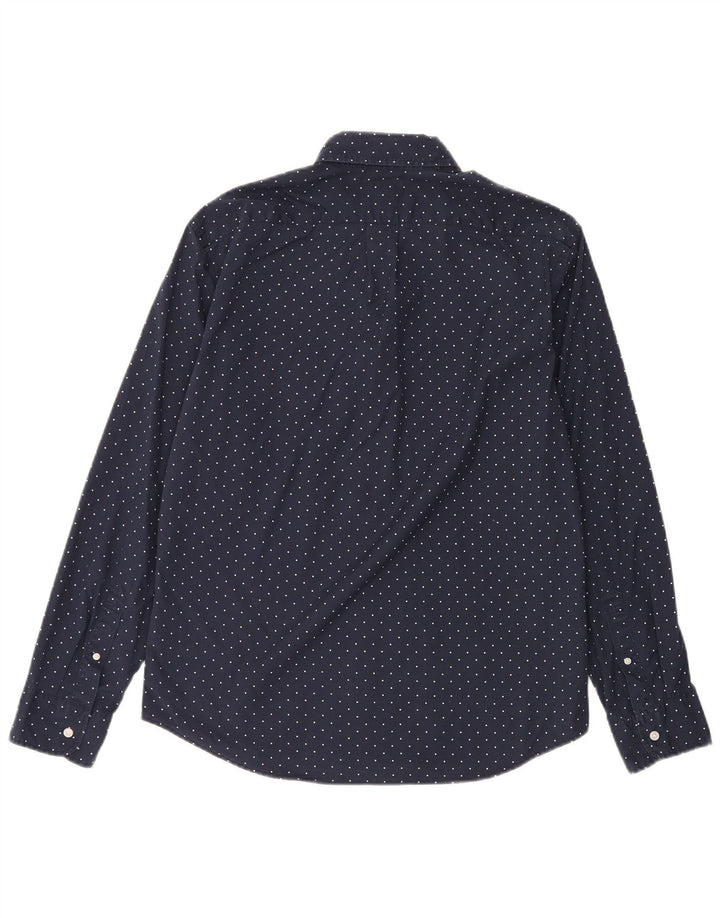 Ανδρικό πουκάμισο J. Crew Slim Fit Βαμβακερό μεσαίο μπλε ναυτικό πουά