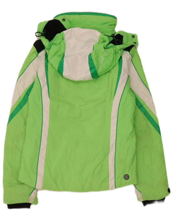 Colmar Γυναικείο μπουφάν σκι με κουκούλα IT 40 XS Green Colourblock