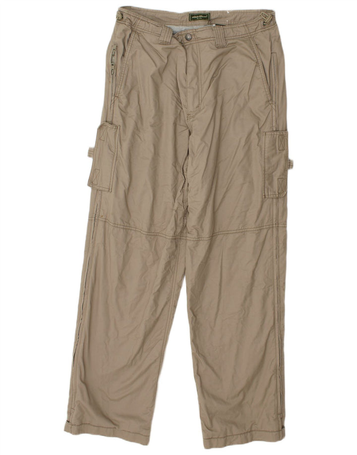 Eddie Bauer Ανδρικό ίσιο παντελόνι Cargo W33 L32 Μπεζ βαμβακερό