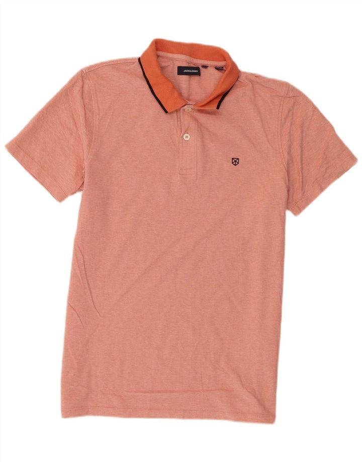 Jack & Jones Ανδρικό πουκάμισο πόλο, μεγάλο πορτοκαλί βαμβακερό