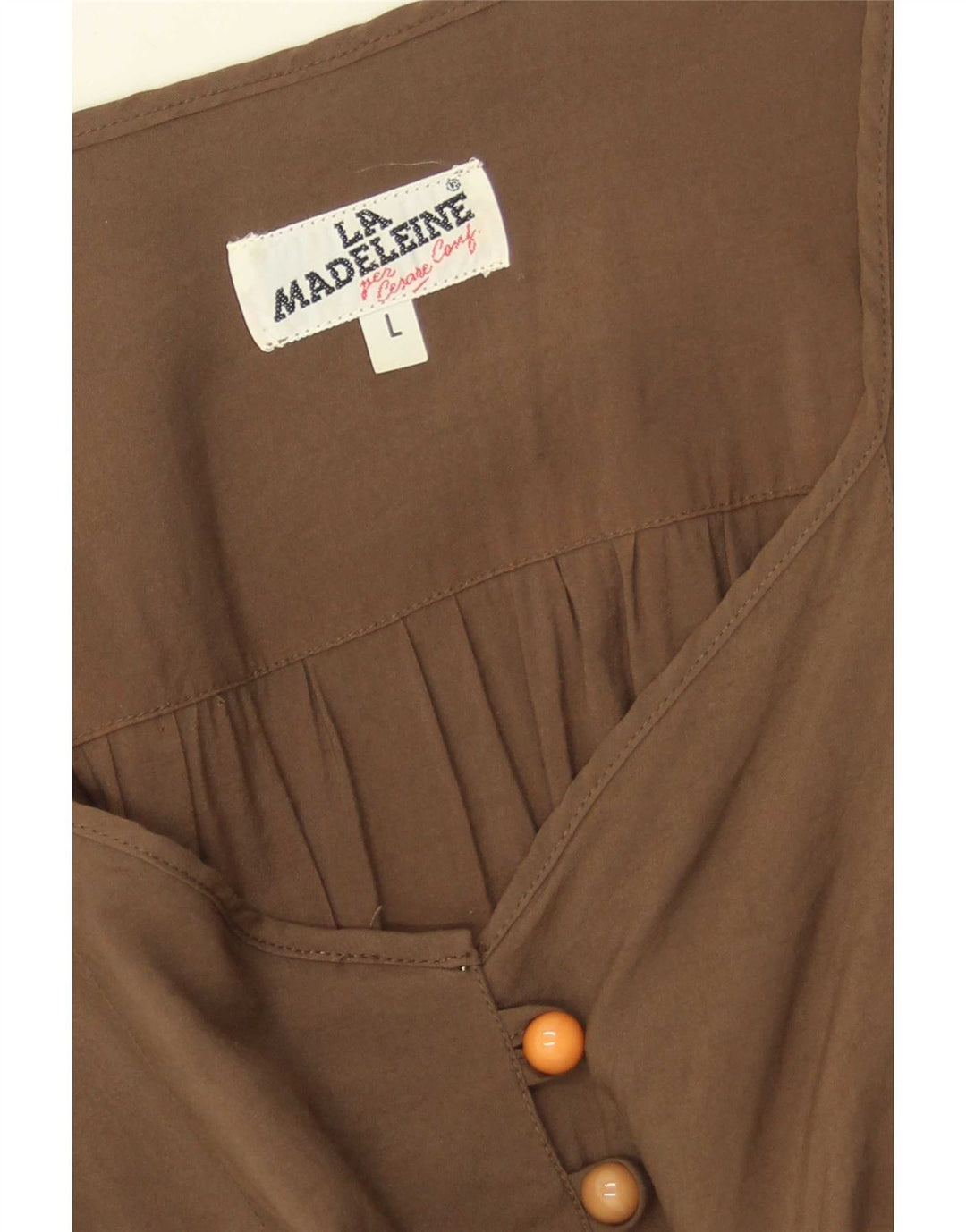Γυναικείο μάξι φόρεμα La Madeleine UK 14 Large Brown