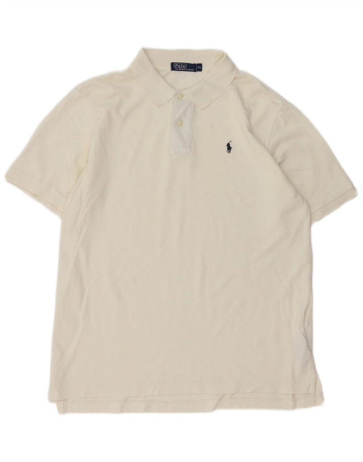 Πόλο Ralph Lauren Ανδρικό πουκάμισο XL Λευκό βαμβακερό