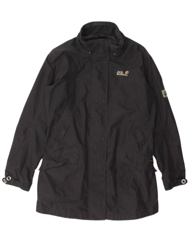Jack Wolfskin Γυναικείο παλτό αντιανεμικό UK 18/20 XL μαύρο πολυεστέρα