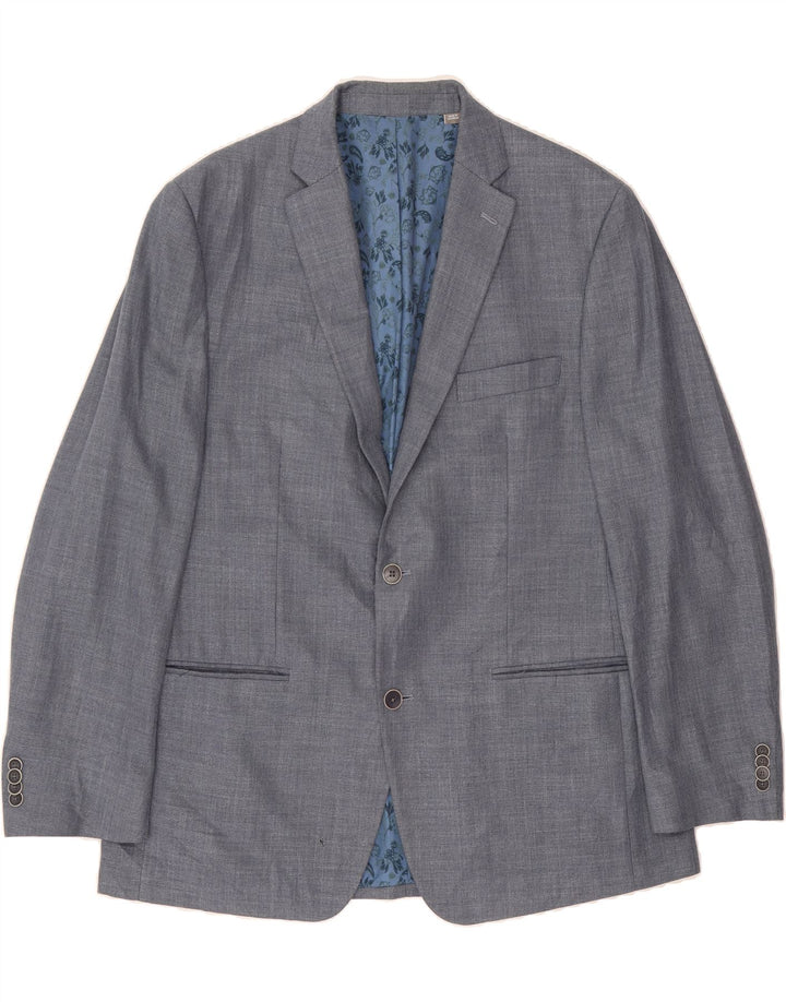 MICHAEL KORS Mens 2 Button Blazer Jacket IT 42 XL Blue Polyester Vintage Michael Kors and Second-Hand Michael Kors from Messina Hembry 