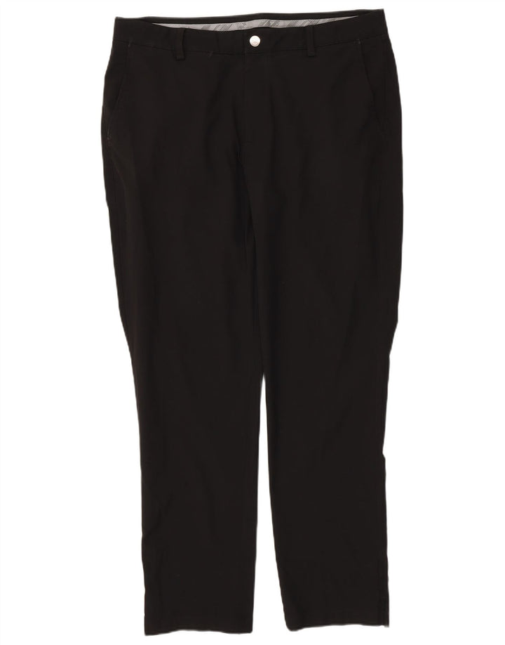 Ανδρικό παντελόνι Chino PUMA Slim W36 L32 Μαύρο πολυεστέρα