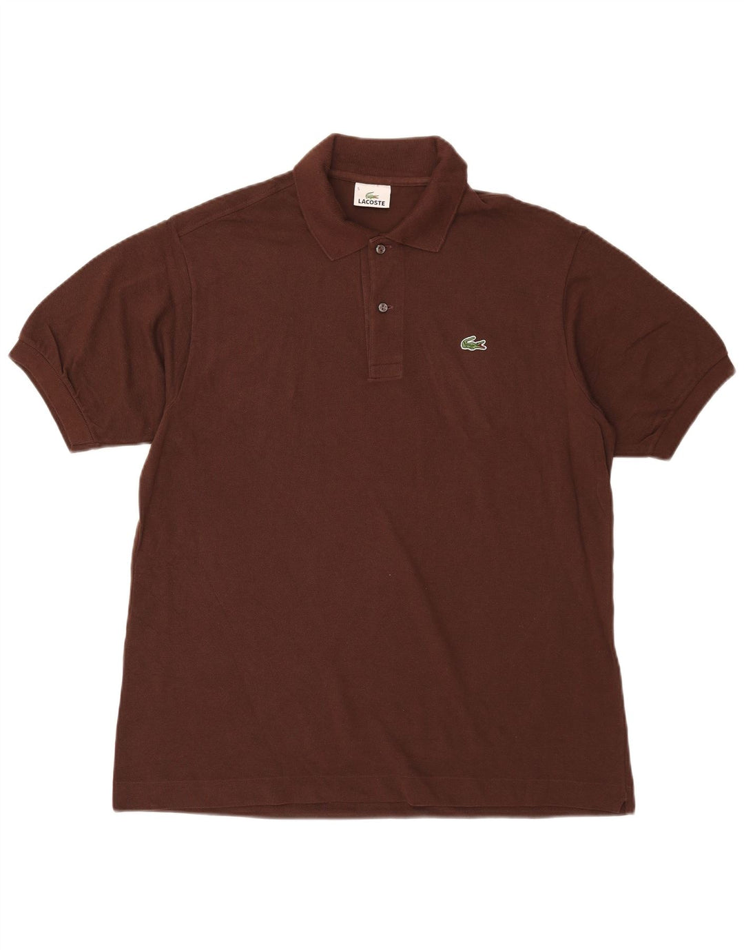 Ανδρικό μπλουζάκι πόλο Lacoste, μέγεθος 5, μεγάλο καφέ βαμβακερό