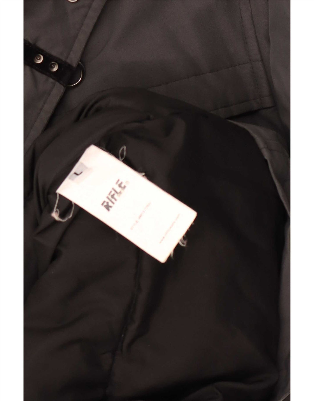 Rifle Mens Parka Jacket UK 40 Large Grey Cotton